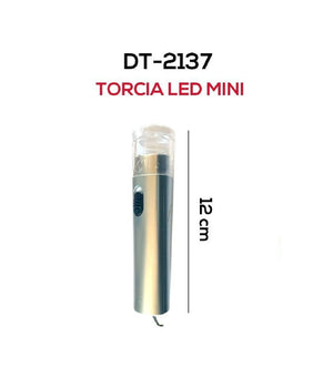 Set 3 Pezzi Mini Torcia Led Smd 12 Cm Tascabile Portatile Per Campeggio Dt-2137         
