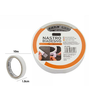 Set 3 Pezzi Nastri Nastro Biadesivo Super Resistente 1.8 Cm X 10 Metri 69820         