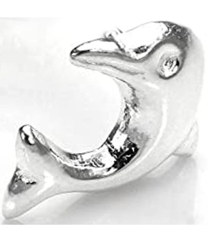 Set 3 Pezzi Piercing Orecchini Naso 6 Mm A Forma Di Delfino Argento 925 Sterling         