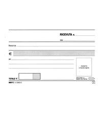 Set 3 Pezzi Ricevute Generiche 13020 17x12cm 50x2 Autocopiante Contabilita'         