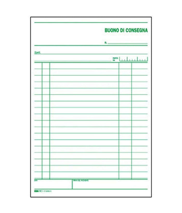 Set 3 Pezzi Ricevute Ricevuta Buono Di Consegna 15x22 Cm Contabilita' Ufficio         