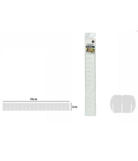 Set 3 Pezzi Separatori Divisori Per Cassetti Armadio In Plastica 43 X 5 Cm 71388         
