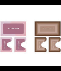 Set 3 Pezzi Tappetino Da Bagno Magico Super Assorbente Ad Asciugatura Rapida Wc         