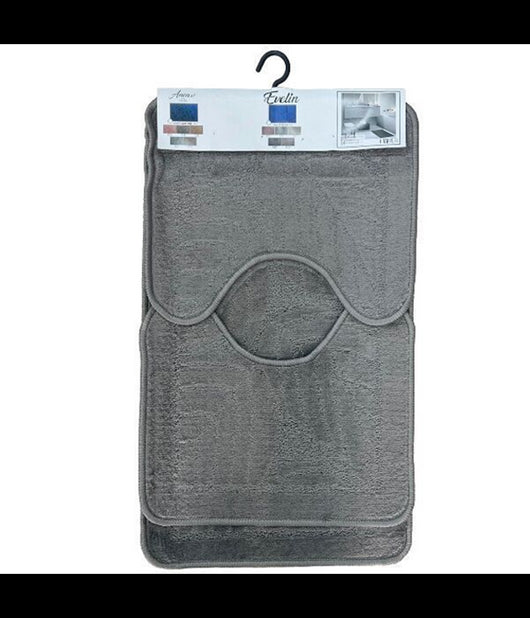 Set 3 Pezzi Tappeto Tappetino Bagno Assorbente Decorazione Foglia Vari Colori         