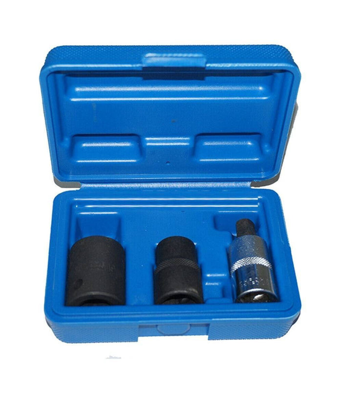 Set 3 Pz Bussole Pentagonali Rinforzate 3 Pezzi Per Pinza Freni Auto 1/2"         