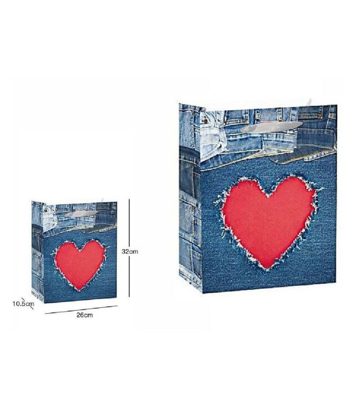 Set 3 Pz Buste Busta Da Regalo Sacchetto Borsa 26x32x10.5 Cm 63974 Vari Modelli         