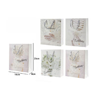 Trade Shop - Set 3 Pz Buste Busta Regalo 18x23x8cm Scritta Wedding Per Nozze Matrimonio 67742 -