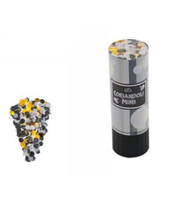 Set 3 Pz Mini Tubo Spara Coriandoli Grigi Cannone Feste Matrimonio Sposi 53532a         