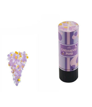 Set 3 Pz Mini Tubo Spara Coriandoli Viola Cannone Feste Matrimonio Sposi 53531a         