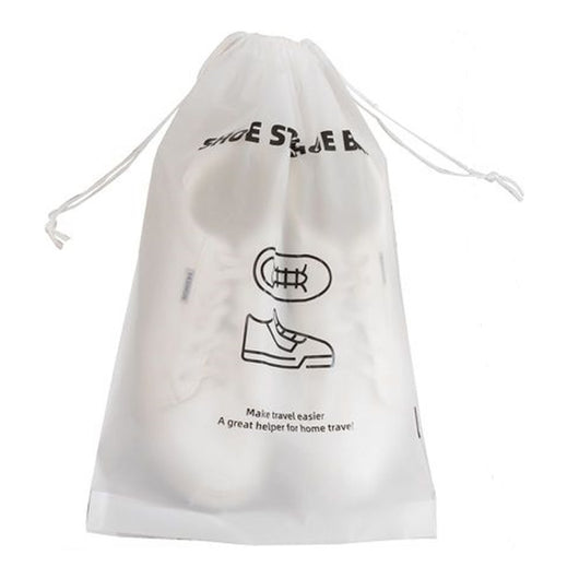 Trade Shop - Set 3 Pz Organizer Da Viaggio Casa Sacco Borsa Per Scarpe 25x36cm Con Coulisse 87704         