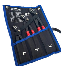 Set 3 Pz Pinze Poligrip Pinza A Pappagallo Con Pulsante Regolabile 8" 10" 12"         