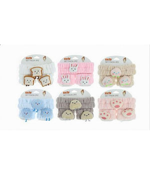 Set 3 Pz Polsini Fascia Per Capelli Vari Modelli Lavaggio Viso Trattamenti 10757         