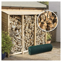 Trade Shop - Set 3 Pz Rete Metallica Plastificata 1x3 Mt Maglia Esagonale 19mm Recinzione 020246 -        