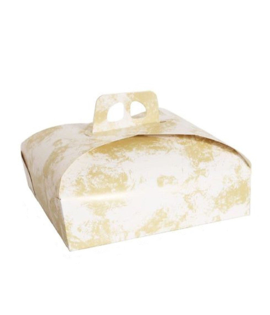 Set 3 Pz Scatola Porta Torta 25x25 Cm Per Alimenti Dolci Paste Pasticceria 58000         