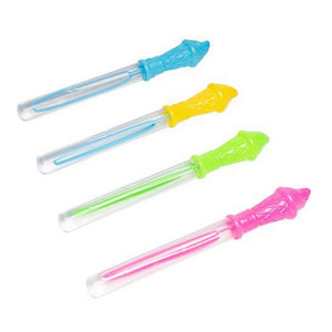 Trade Shop - Set 3 Pz Tubo Bacchetta Per Bolle Di Sapone 27,5cm 60ml Forma Cono Gelato 4 Colori 6560329 -