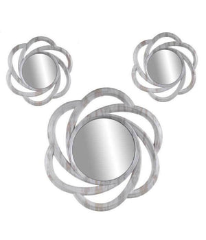 Set 3 Specchi Da Parete Decorativi Specchio Libera Installazione 20-35cm 836848         