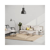 Set 3 tavolini da salotto OhLady colore bianco e antracite