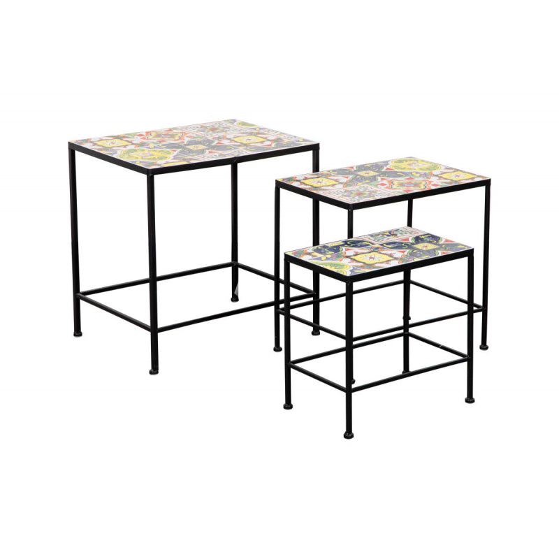 SET 3 TAVOLINI VASTO, GRANDEZZE DIVERSE CASA COLLECTION