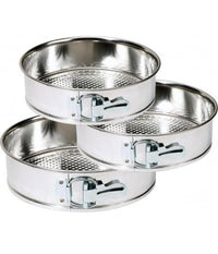 Set 3 Tortiere A Cerniera Da Forno Antiaderenti Teglie Smontabili Stampi Dolci         