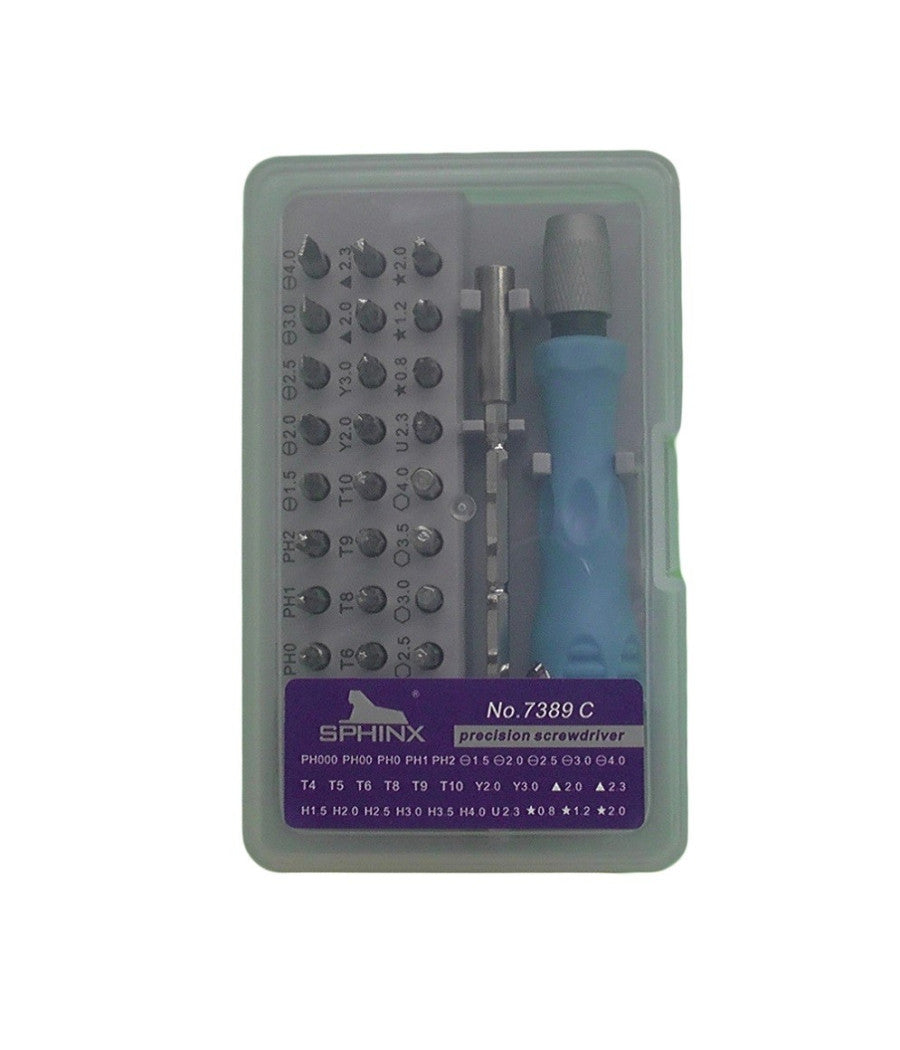 Set 32 In 1 Punte Di Precisione Cacciaviti Torx Per Cellulari Orologi Pc 7389c         
