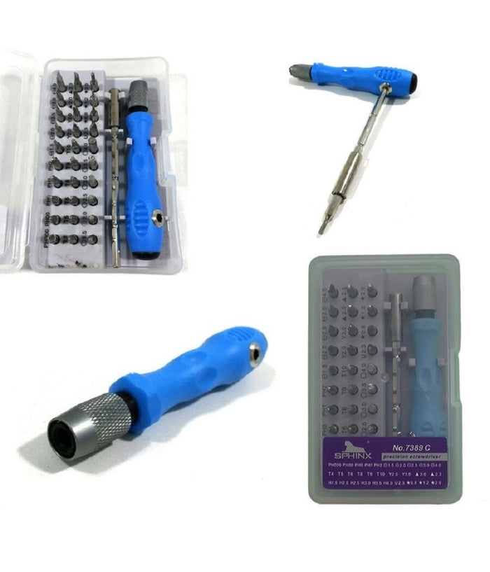 Set 32 In 1 Punte Di Precisione Cacciaviti Torx Per Cellulari Orologi Pc 7389c         