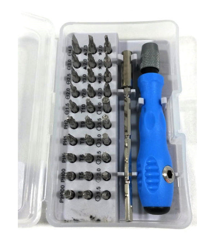 Set 32 In 1 Punte Di Precisione Cacciaviti Torx Per Cellulari Orologi Pc 7389c         