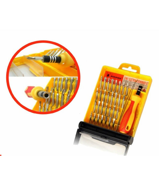 Set 32 In 1 Punte Di Precisione Cacciaviti Torx Per Cellulari Orologi Pc         