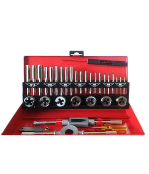 Set 32 Pezzi Cassetta Kit Filiera Per Filettatura Maschi E Femmine Hx32td         