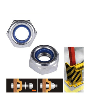 Set 34 Pz Dado Esagonale Dadi Di Serraggio M6 6mm Antiscivolo Bulloni Viti 93340         