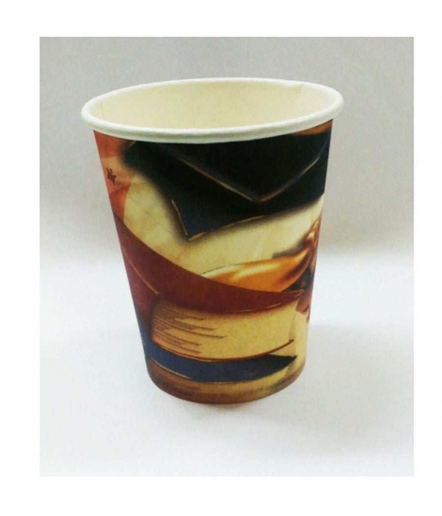 Set 36 Bicchieri Di Carta Per Feste Laura Rosso Usa E Getta Laureandi Dottore         