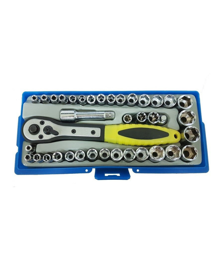 Set 36 Punte Chiave A Bussola Chiavi Per Bulloni Dadi Dado A Sfera Con Valigetta Scatolina         