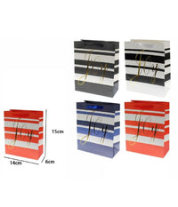 Set 3pz Buste Busta Da Regalo 14x15x6cm Sacchetto Scritta Joy 69957 Vari Colori         