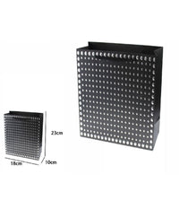 Set 3pz Buste Regalo Shopper Nera Borchie Maniglie A Cordoncino 23x18x10cm 69950         