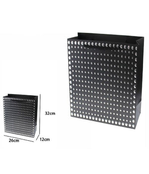 Set 3pz Buste Regalo Shopper Nera Borchie Maniglie A Cordoncino 32x26x10cm 69951         