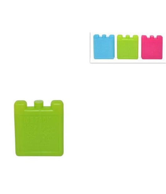 Set 3pz Freezerini 100 Ml 3 Colori 8x7cm Piastre Refrigeranti Per Borse Termiche         