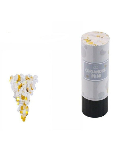 Set 3pz Mini Tubo Spara Coriandoli Bianchi Cannone Feste Matrimonio Sposi 53530a         