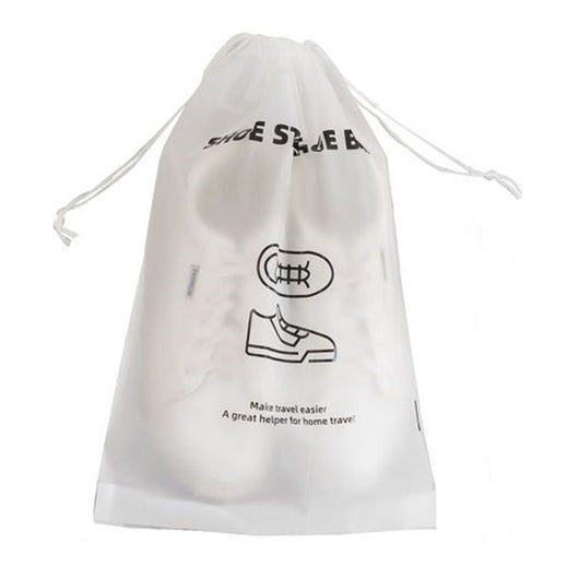 Trade Shop - Set 3pz Organizer Da Viaggio Casa Borsa Sacco Per Scarpe 29x43cm Con Coulisse 87703         