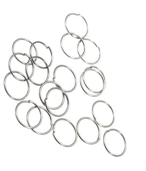 Set 3pz. Piercing Orecchini Naso 1cm Cerchietto Argento 925 Sterling Orecchino         