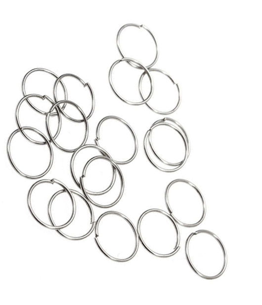 Set 3pz. Piercing Orecchini Naso 1cm Cerchietto Argento 925 Sterling Orecchino         