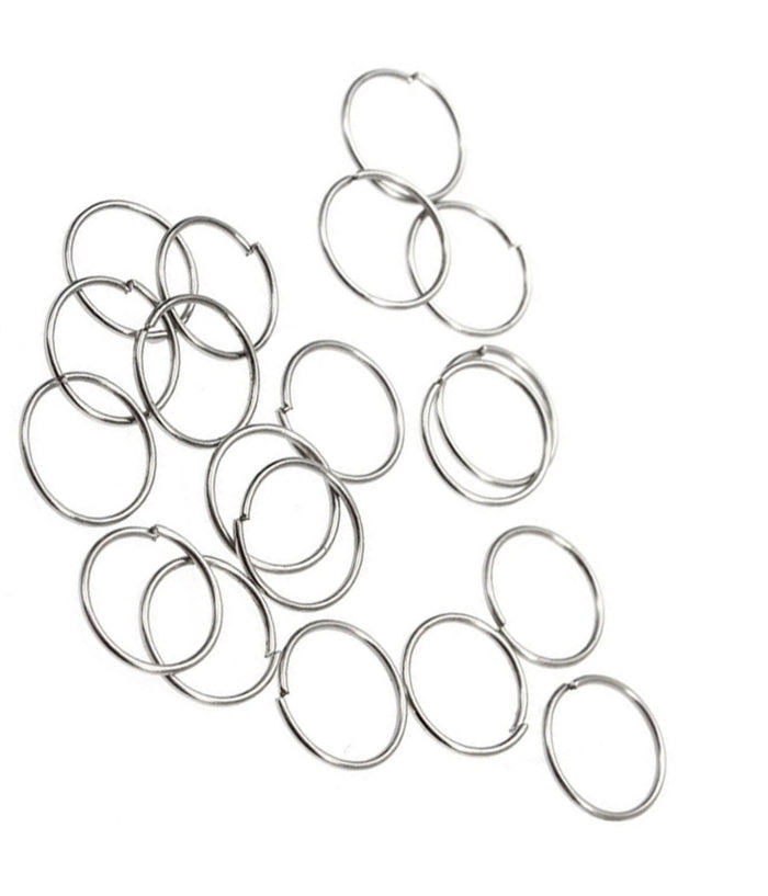 Set 3pz. Piercing Orecchini Naso 1cm Cerchietto Argento 925 Sterling Orecchino         