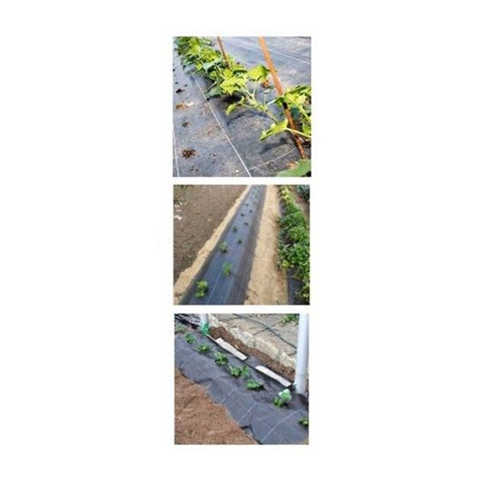 Trade Shop - Set 3pz Rete Anti Erba Telo Pacciamatura Orto Giardino Serra 1x10mt Resistente 129912 -        