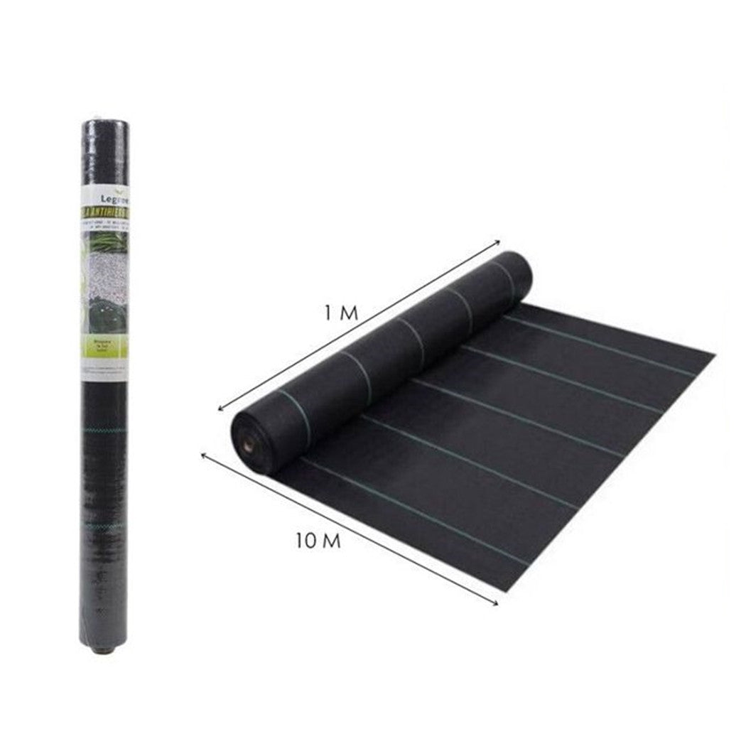 Trade Shop - Set 3pz Rete Anti Erba Telo Pacciamatura Orto Giardino Serra 1x10mt Resistente 129912 -        