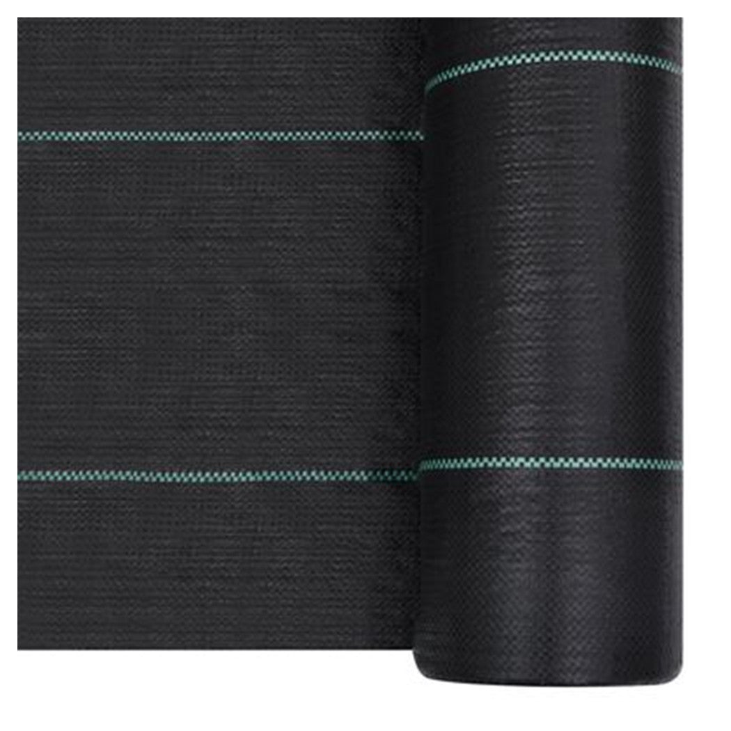 Trade Shop - Set 3pz Rete Anti Erba Telo Pacciamatura Orto Giardino Serra 1x10mt Resistente 129912 -        