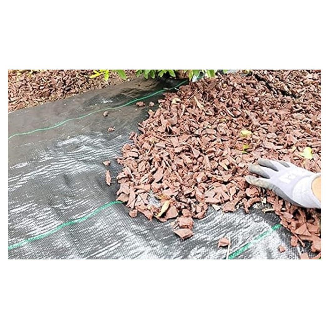 Trade Shop - Set 3pz Rete Anti Erba Telo Pacciamatura Orto Giardino Serra 1x10mt Resistente 129912 -        