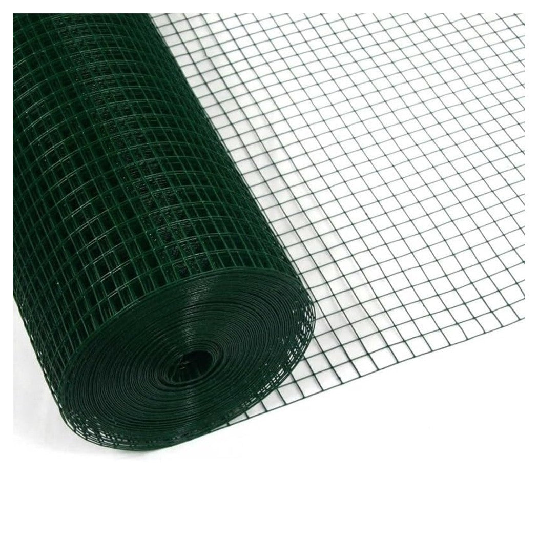 Trade Shop - Set 3pz Rete Metallica Plastificata Per Recinzione Cancelli Giardino 0.5x3mt 223095 -        