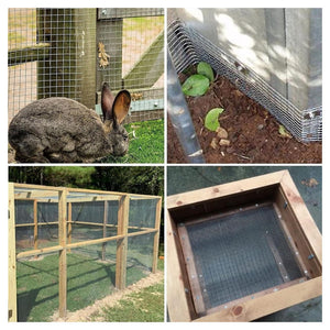 Trade Shop - Set 3pz Rete Metallica Zincata 0.5x3mt Recinzione Protezione Alberi Giardino Animali 020248 -