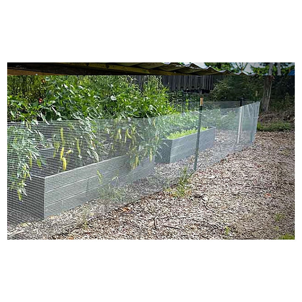 Trade Shop - Set 3pz Rete Metallica Zincata 1x3mt Recinzione Protezione Alberi Giardino Animali 020249 -