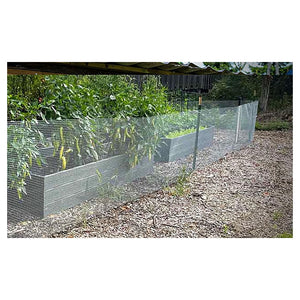 Trade Shop - Set 3pz Rete Metallica Zincata 1x3mt Recinzione Protezione Alberi Giardino Animali 020249 -