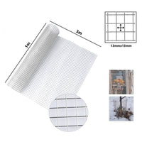 Trade Shop - Set 3pz Rete Metallica Zincata 1x3mt Recinzione Protezione Alberi Giardino Animali 020249 -