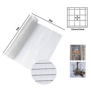 Trade Shop - Set 3pz Rete Metallica Zincata 1x3mt Recinzione Protezione Alberi Giardino Animali 020249 -